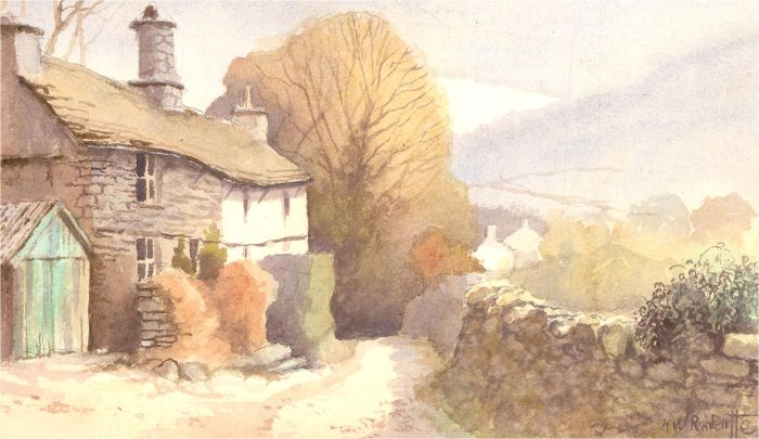 H.W. Radcliffe - Mid 20th Century Watercolour, Village Street