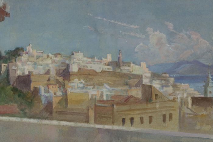 Mid 20th Century Watercolour - Tangier