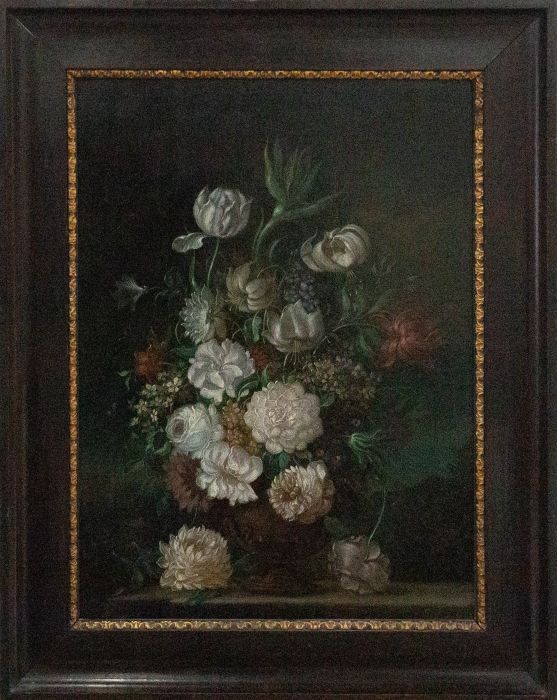 Dutch Style 19th Century Oil - Elegant Floral Still Life