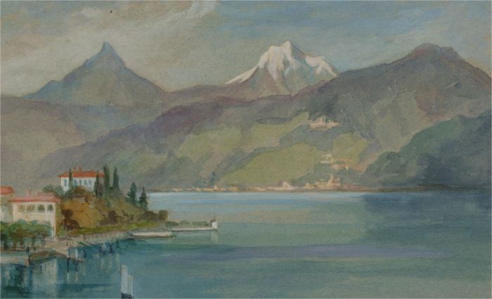 Early 20th Century Watercolour - Menaggio, Italy