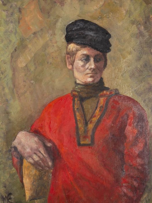 Marika Eversfield - 20th Century Oil, Man in Red Tunic
