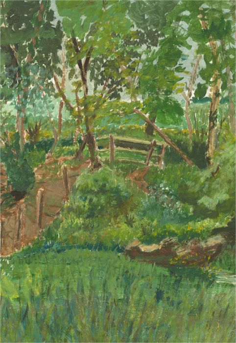 20th Century Oil - Green Garden