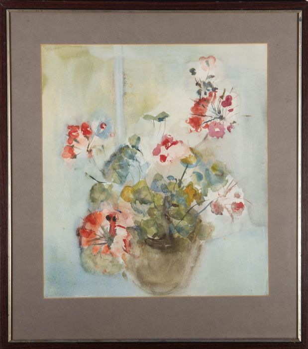 20th Century Watercolour - Wildflower Bouquet