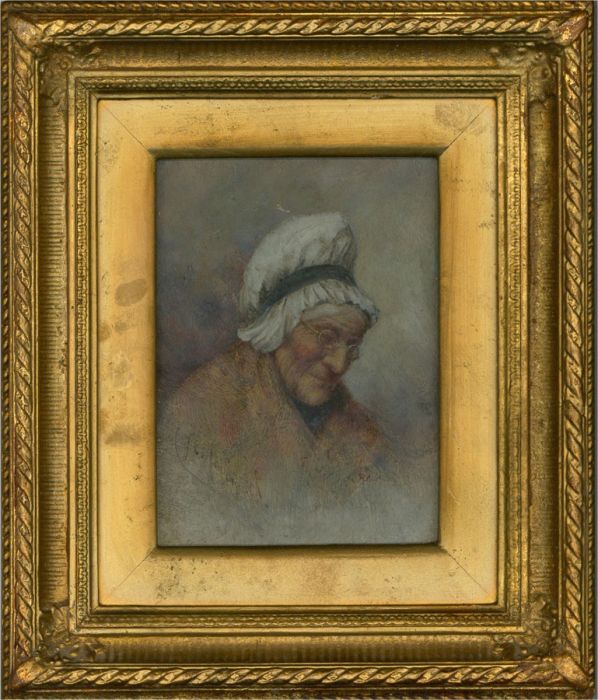J.L. Macdonald - 1883 Oil, Portrait of an Elderly Woman