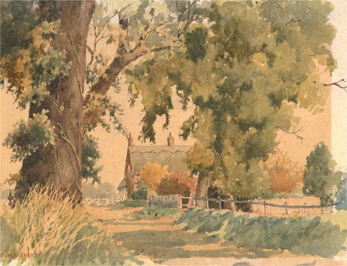 Edward Darby (1928-2009) - 20th Century Watercolour, Little Country Lane