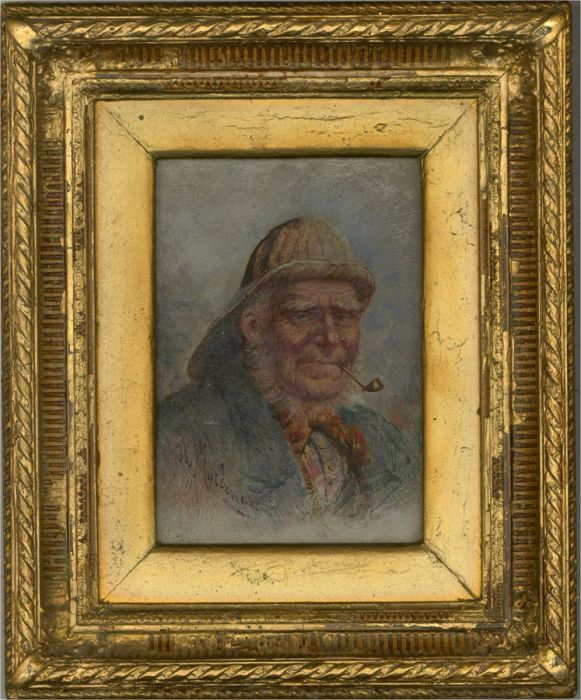 J.L. Macdonald - 1883 Oil, Portrait of a Fisherman