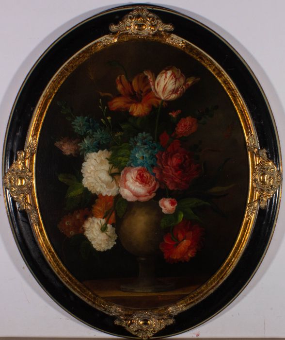 Rosetta - 20th Century Oil, Tumbling Flowers