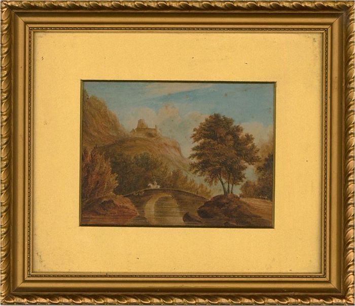 Early 19th Century Watercolour - Riding to the Castle