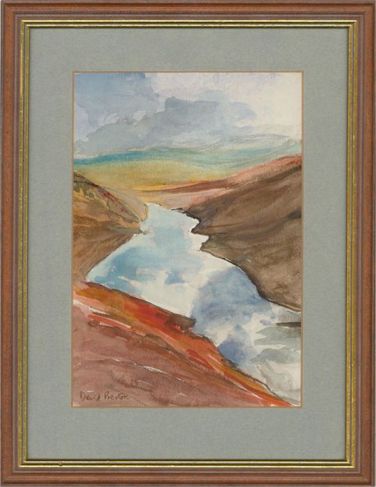 David Preston - Contemporary Watercolour, Winding River