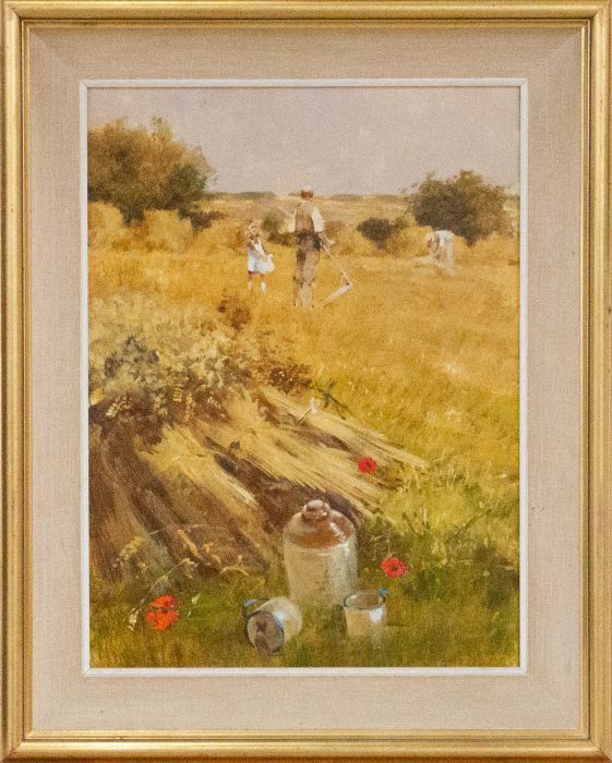 John Haskins (b.1938) - 20th Century Oil, The Lunch Break