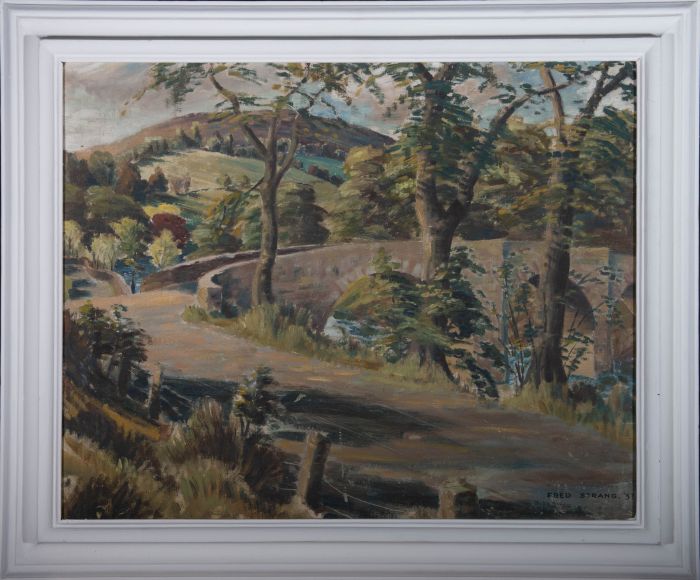 Fred Strang - 1957 Oil, Yair Bridge