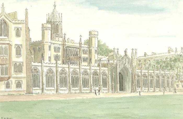 J. H. Reffin - 20th Century Watercolour, St John's College, Cambridge