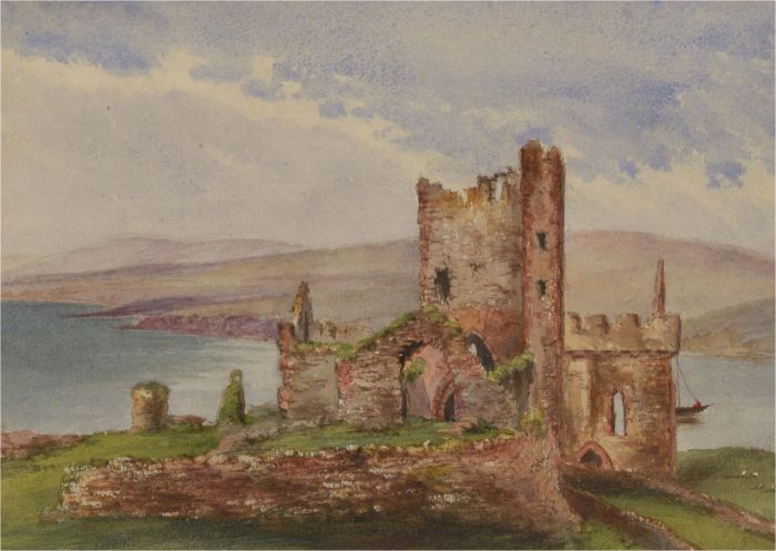 Early 20th Century Watercolour - Ruined Castle