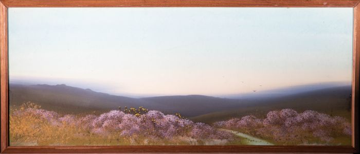 Herbert Tomlinson - Early 20th Century Gouache, Heather On The Highlands