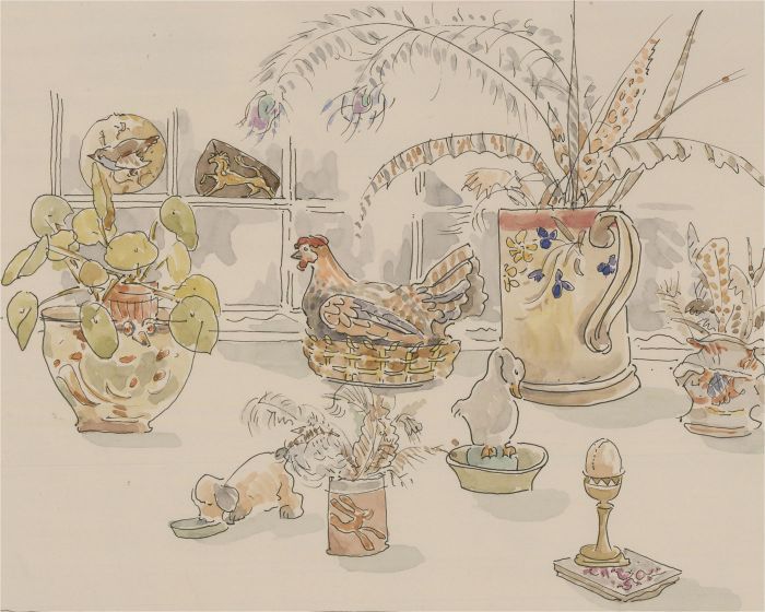 Jill Dickin - 1999 Watercolour, Everyday Scene