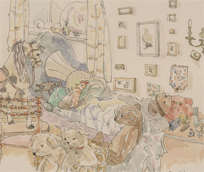 Jill Dickin - 1999 Watercolour, Move Upheaval