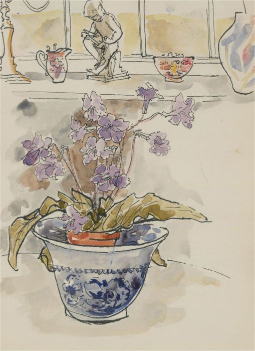 Jill Dickin - Contemporary Watercolour, Still Life Interior Scene