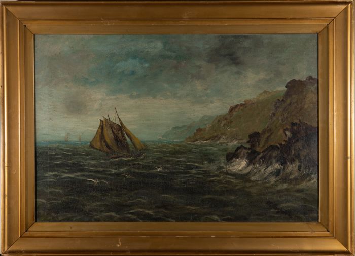 W. Sugden - Late 19th Century Oil, Approaching The Shore