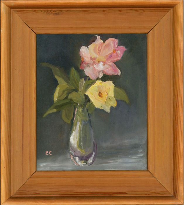 C. C - Contemporary Oil, Pretty Roses