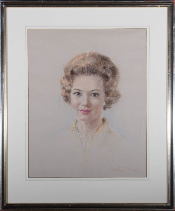 Kathleen Tweed - Mid 20th Century Pastel, Female Portrait