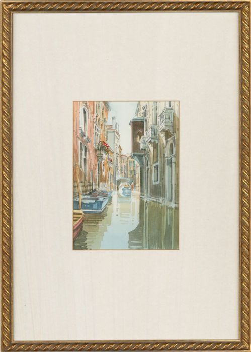 Contemporary Watercolour - Venice Canal Scene