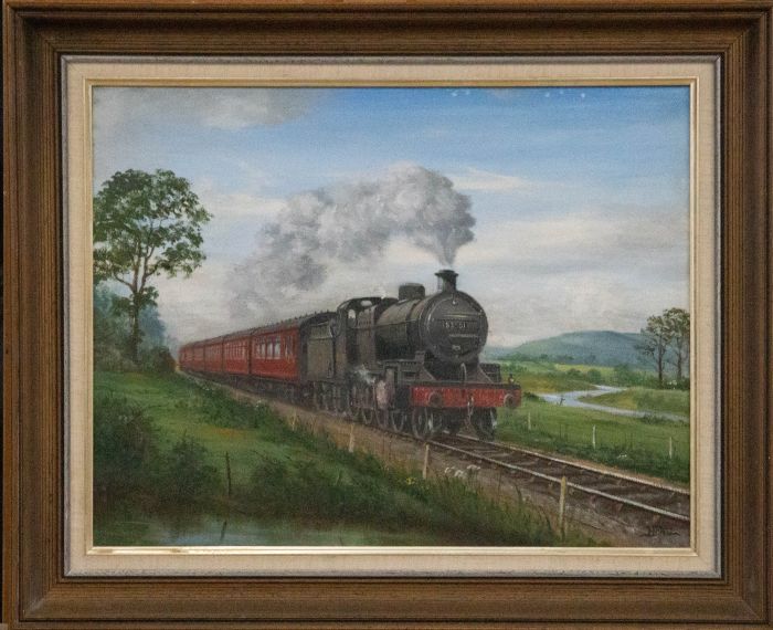 H. Ball - 1988 Oil, British Railways Steam Locomotive