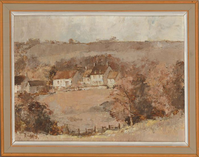 Roy Hewish (b.1929) - 20th Century Oil, Near Horsley from Bath Road
