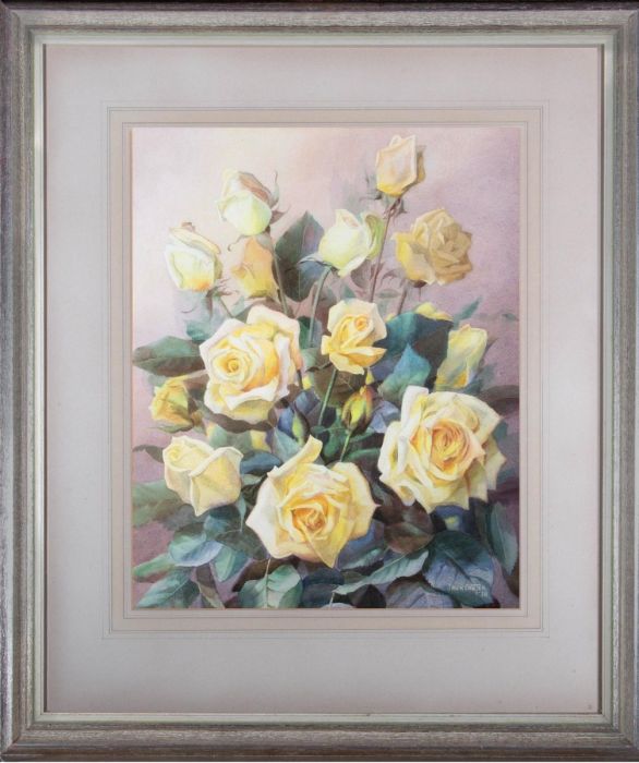 Jack Carter (1912-1992) - 1958 Watercolour, Rosalinda Roses