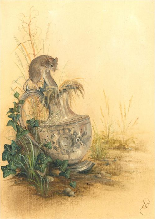 Contemporary Oil - Curious Little Mouse