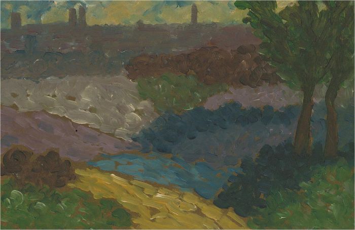 Mid 20th Century Oil - On The Outskirts