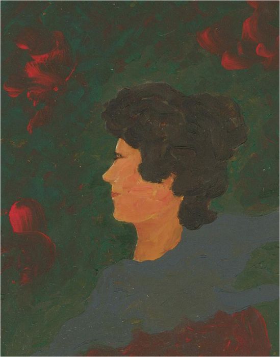 Mid 20th Century Oil - Woman In Profile