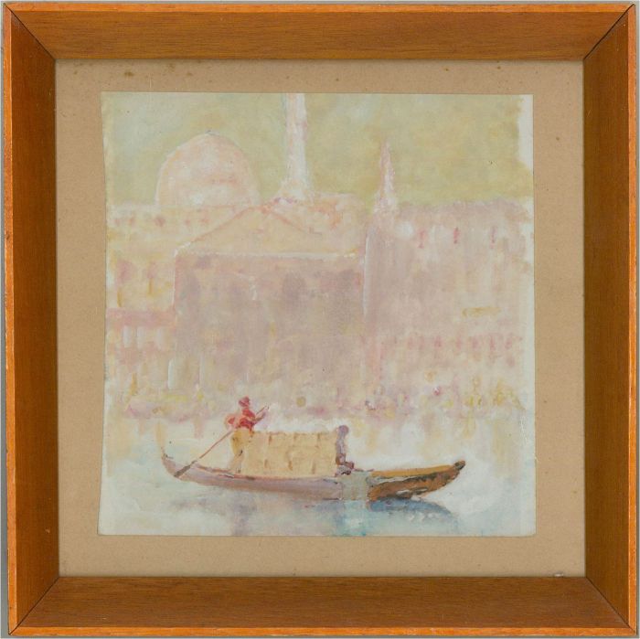 Contemporary Watercolour - Venice In A Pastel Haze