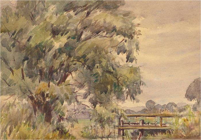 20th Century Watercolour - Storm Impending