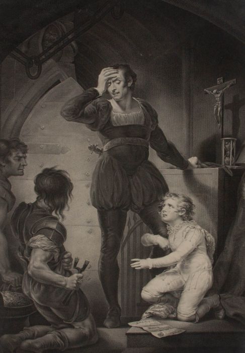 R. Thew (1758-1802) after Northcote - c.1798 Engraving, Shakespeare's King John