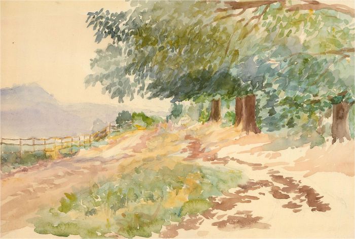 Early 20th Century Watercolour - Countryside Study