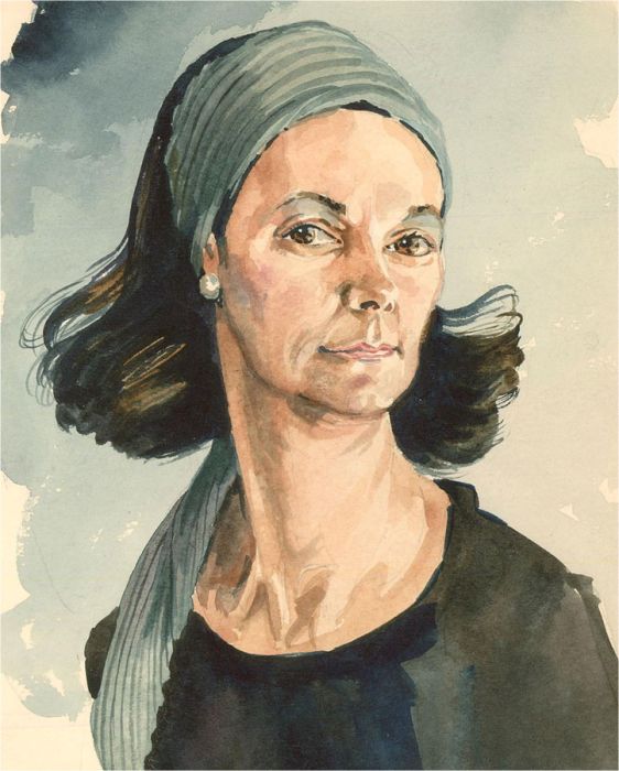 Terry Shelbourne (1930-2020) - 1980 Watercolour, Portrait of a Woman