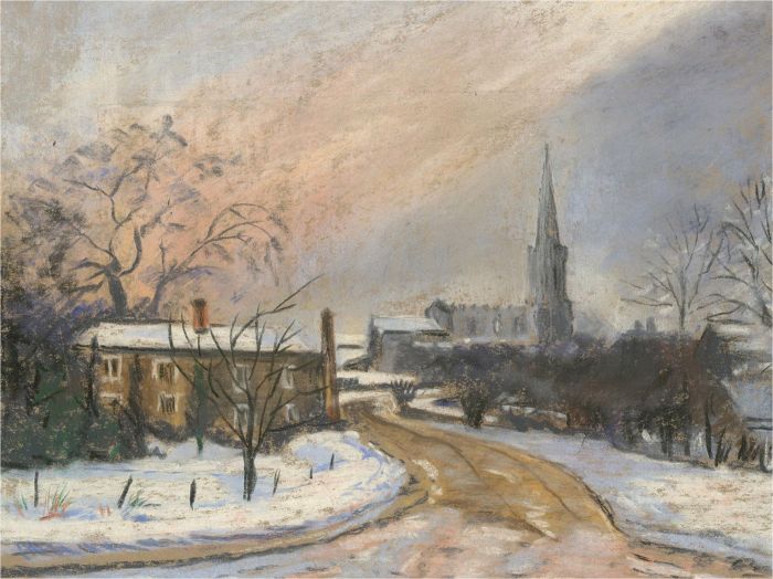Mid 20th Century Pastel - The Village Church