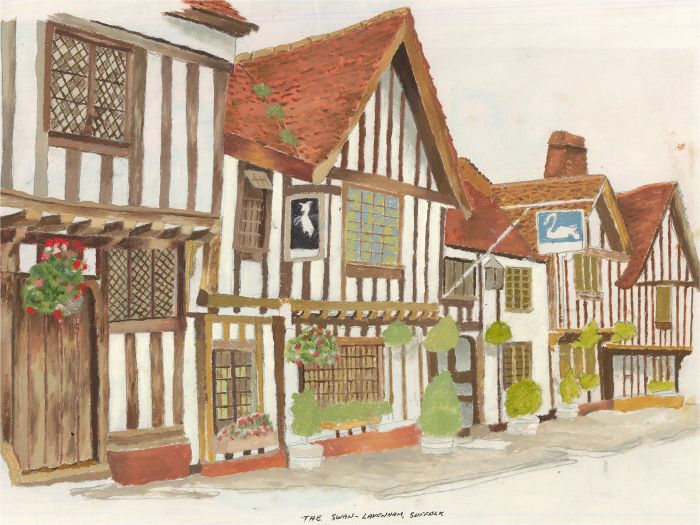 Mid 20th Century Watercolour - The Swan