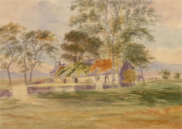 Late 19th Century Watercolour - Highlands Scottish Bothy