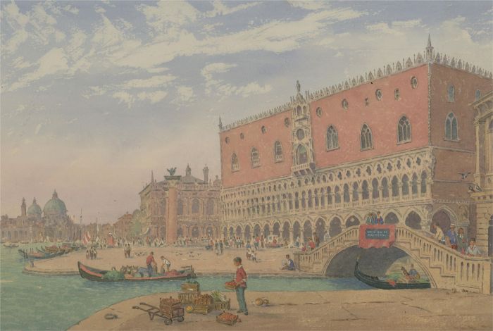 John Weston Gough (1929-2019) - 20th Century Watercolour, Doge's Palace