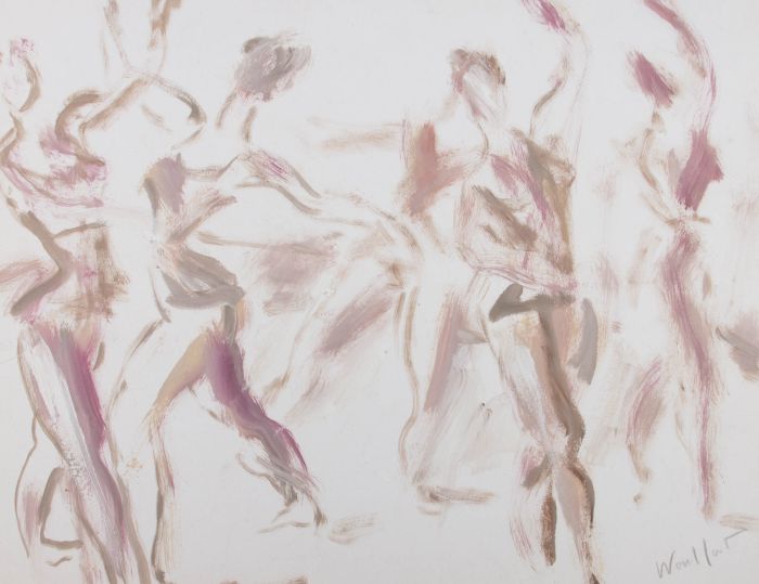 Marius Woulfart (1905-1991) - Mid 20th Century Oil, Ballerinas