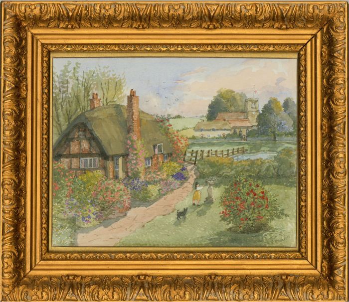 M. Gardner - 20th Century Watercolour, English Village