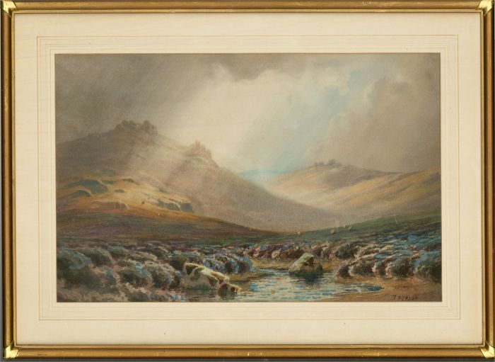 J. Benson - Mid 19th Century Watercolour, The Sun Breaks Through