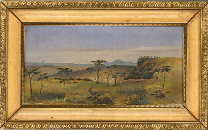 Harry C. Rebello - Mid 20th Century Oil, African Landscape