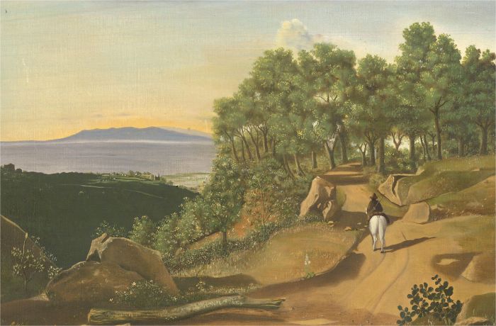 A. Williams - 1975 Oil, Riding into the Woods