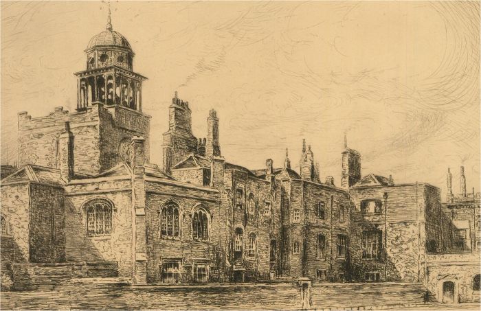 Robert Wallace Hester (1866-1942) - Early 20th Century Etching, The Charterhouse