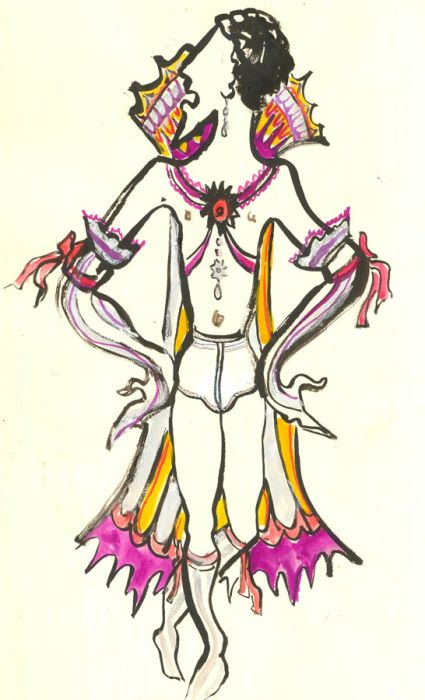Mircea Marosin (1921-2007) - Contemporary Mixed Media, Theatre Costume
