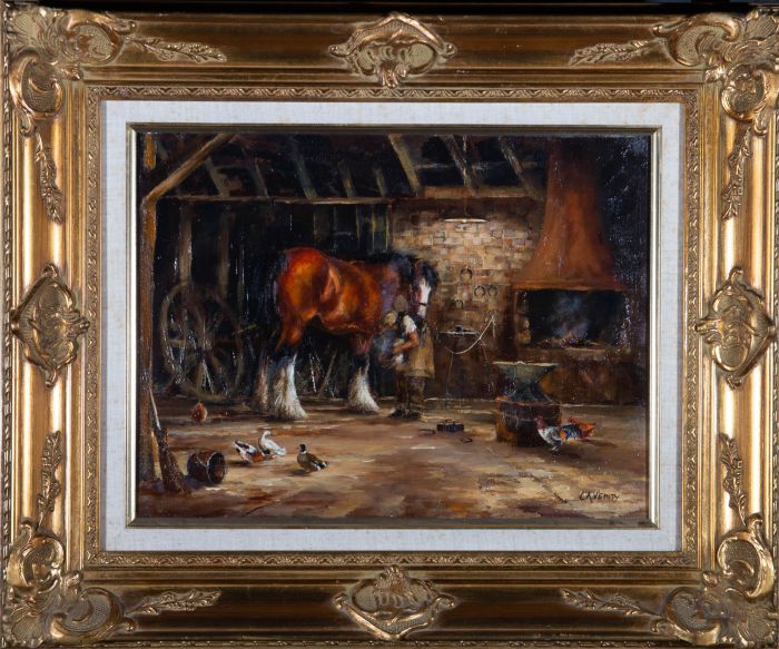 C.A. Verity - 1989 Oil, The Old Forge