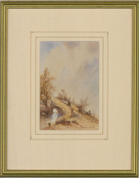 Edwin Earp (1851-1945) - Early 20th Century Watercolour, The Stone Bridge