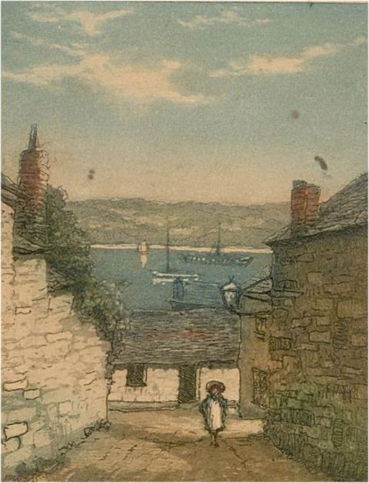 Claude Rowbotham (1864-1949) - Early 20th Century Etching, Falmouth Landscapes